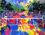 Leroy Neiman Canvas Paintings - Classic Marathon Finish